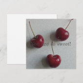 Cartes Pour Fêtes Annuelles Tu Es Tellement Sweet Cherry (Devant / Derrière)
