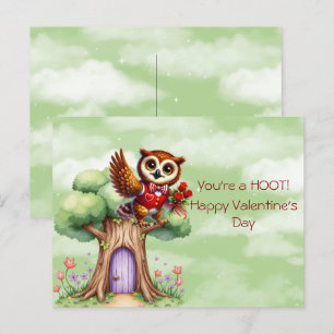 Cartes Pour Fêtes Annuelles Tu es un HOOT ! Heureuse Sainte-Valentin