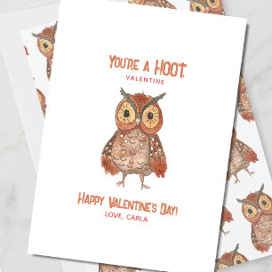 Cartes Pour Fêtes Annuelles Tu es un Saint-Valentin de la chouette hulotte