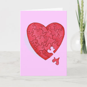 Cartes Pour Fêtes Annuelles Tu Étais Le Pièce Manquante De Mon Coeur