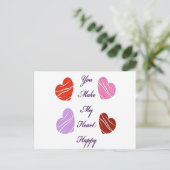 Cartes Pour Fêtes Annuelles Tu fais le bonheur de mon cœur (Debout devant)