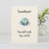 Cartes Pour Fêtes Annuelles Tu fais tourner mon monde (Debout devant)
