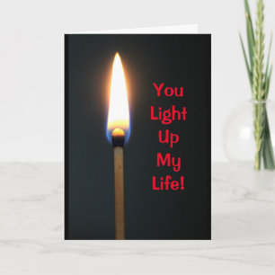 Cartes Pour Fêtes Annuelles Tu illumines ma vie - Saint-Valentin