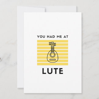 Cartes Pour Fêtes Annuelles Tu m'as eu à Lute