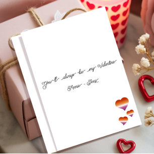 Cartes Pour Fêtes Annuelles Tu seras toujours mon Valentin Drapeau Lesbienne P