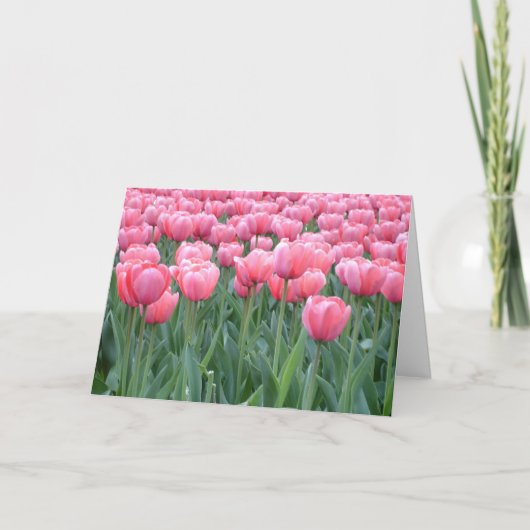 Cartes Pour Fêtes Annuelles Tulipes de Pâques (Devant)