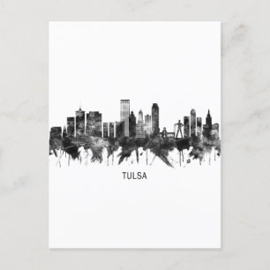 Cartes Pour Fêtes Annuelles Tulsa Oklahoma Skyline