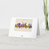 Cartes Pour Fêtes Annuelles Tulsa Oklahoma Skyline (Dos)
