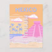 Cartes Pour Fêtes Annuelles Tulum, Art Voyage, Preppy (Devant)