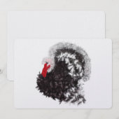 Cartes Pour Fêtes Annuelles Turc à glaces de Thanksgiving moderne (Devant / Derrière)