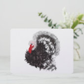 Cartes Pour Fêtes Annuelles Turc à glaces de Thanksgiving moderne (Debout devant)