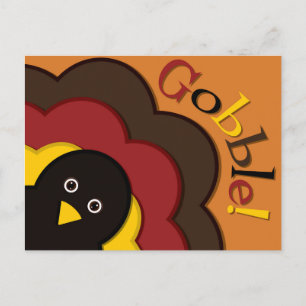 Cartes Pour Fêtes Annuelles Turc caché de Thanksgiving