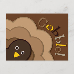 Cartes Pour Fêtes Annuelles Turc caché de Thanksgiving