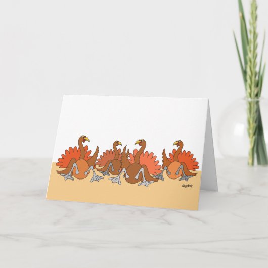 Cartes Pour Fêtes Annuelles Turclés Thanksgiving (Devant)