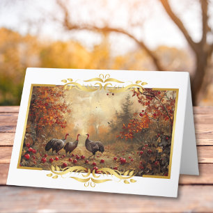 Cartes Pour Fêtes Annuelles Turclés vintages dans Orchard Business Thanksgivin