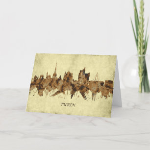 Cartes Pour Fêtes Annuelles Turin Italie Cityscape