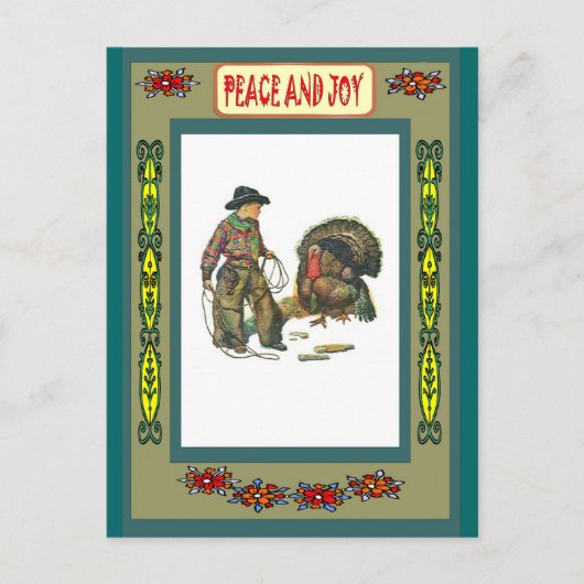 Cartes Pour Fêtes Annuelles Turkey rustling (Devant)