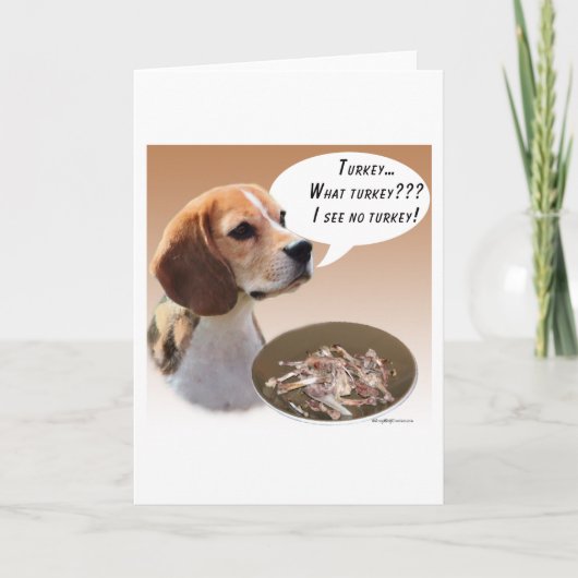 Cartes Pour Fêtes Annuelles Turquie beagle (Devant)