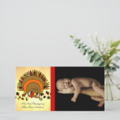 Cartes Pour Fêtes Annuelles Turquie mignonne (Debout devant)