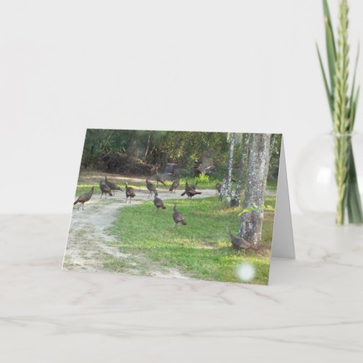 Cartes Pour Fêtes Annuelles Turquie sauvage (Devant)