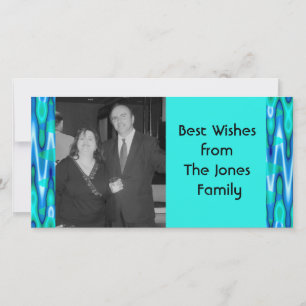 Cartes Pour Fêtes Annuelles turquoise