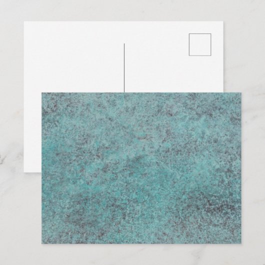 Cartes Pour Fêtes Annuelles Turquoise Copper Patina texture cadeau (Devant / Derrière)