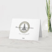 Cartes Pour Fêtes Annuelles Turtle de fête d'hiver (Dos)