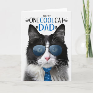Cartes Pour Fêtes Annuelles Tuxedo Chat Fête des pères un Cool Chat