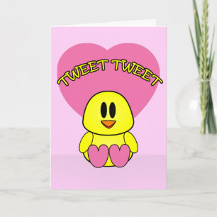Cartes Pour Fêtes Annuelles Tweet Sweet Bird Valentine's Day Greeting
