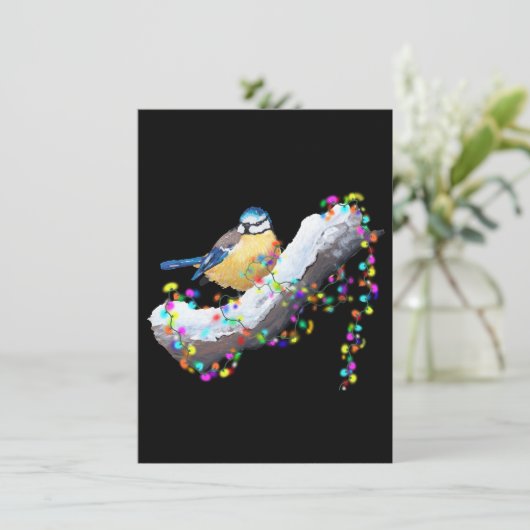 Cartes Pour Fêtes Annuelles Twinkle Twinkle Little Tit (Debout devant)