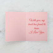 Cartes Pour Fêtes Annuelles Two Hearts, One Love (Intérieur)