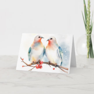 Cartes Pour Fêtes Annuelles Two Turtle Doves