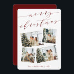 Cartes Pour Fêtes Annuelles Typogpraphie de script moderne Joyeux Noël Photo<br><div class="desc">Script moderne Typogpraphie Joyeux Noël Photo Carte de vacances</div>