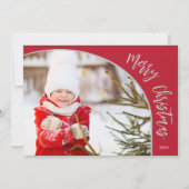 Cartes Pour Fêtes Annuelles Typographe de Merry Christmas (Devant)