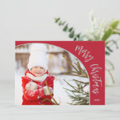 Cartes Pour Fêtes Annuelles Typographe de Merry Christmas (Debout devant)