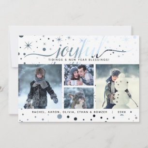 Cartes Pour Fêtes Annuelles Typographie à coloration Joyeux vacances Tidings