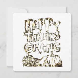 Cartes Pour Fêtes Annuelles Typographie bon thanksgiving Citrouille de récolte