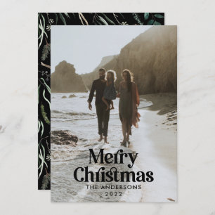 Cartes Pour Fêtes Annuelles Typographie botanique de la sauge noire