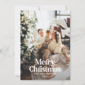 Cartes Pour Fêtes Annuelles Typographie botanique moderne et élégante (Devant)