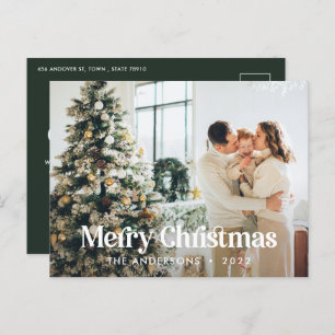 Cartes Pour Fêtes Annuelles Typographie botanique moderne et élégante