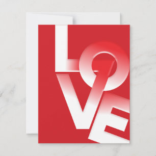 Cartes Pour Fêtes Annuelles Typographie d'amour mignonne pour la Saint-Valenti