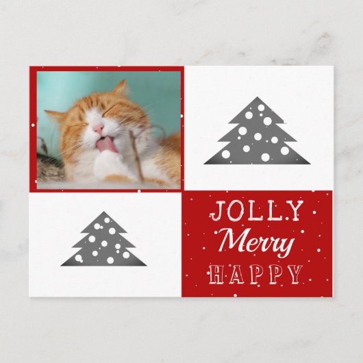 Cartes Pour Fêtes Annuelles Typographie de l'animal de compagnie de chats mign (Devant)