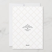 Cartes Pour Fêtes Annuelles Typographie de l'arbre de Noël rustique Rouge vert (Dos)