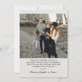 Cartes Pour Fêtes Annuelles Typographie de script élégant boho Photo (Dos)