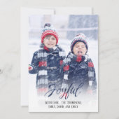 Cartes Pour Fêtes Annuelles Typographie Élégante Simple Joyeuse Photo Overlay (Devant)