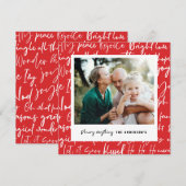 Cartes Pour Fêtes Annuelles Typographie graphique audacieuse moderne photo de  (Devant / Derrière)