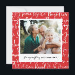 Cartes Pour Fêtes Annuelles Typographie graphique audacieuse moderne photo de<br><div class="desc">Typographie graphique moderne et audacieuse carte de vacances Noël multi photo. Un design noir et blanc amusant. Partie d'une collection.</div>