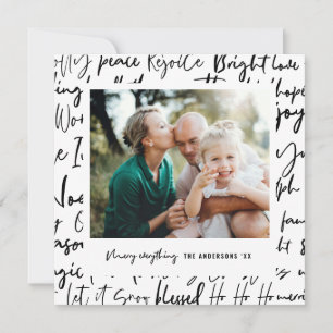 Cartes Pour Fêtes Annuelles Typographie graphique audacieuse moderne photo de