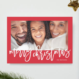 Cartes Pour Fêtes Annuelles Typographie Gras Joyeux Noël Photo