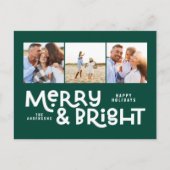 Cartes Pour Fêtes Annuelles Typographie minimale moderne 3 photo Noël fun H (Devant)
